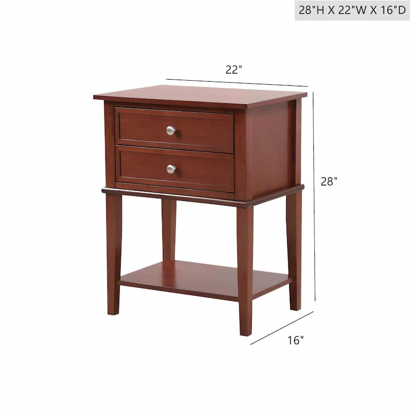 Glory Furniture Porch & Den Merton Rectangular Nightstand