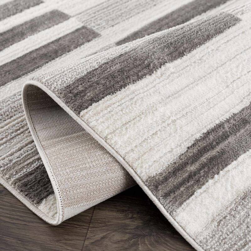 Hauteloom Bojana Living Room, Bedroom Area Rug - Cream, Vizon - 5'3" x 7'