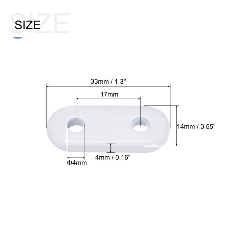 Curtain Weights - 12g, Iron Weight for Curtains Tablecloth Flags 10Pcs - White
