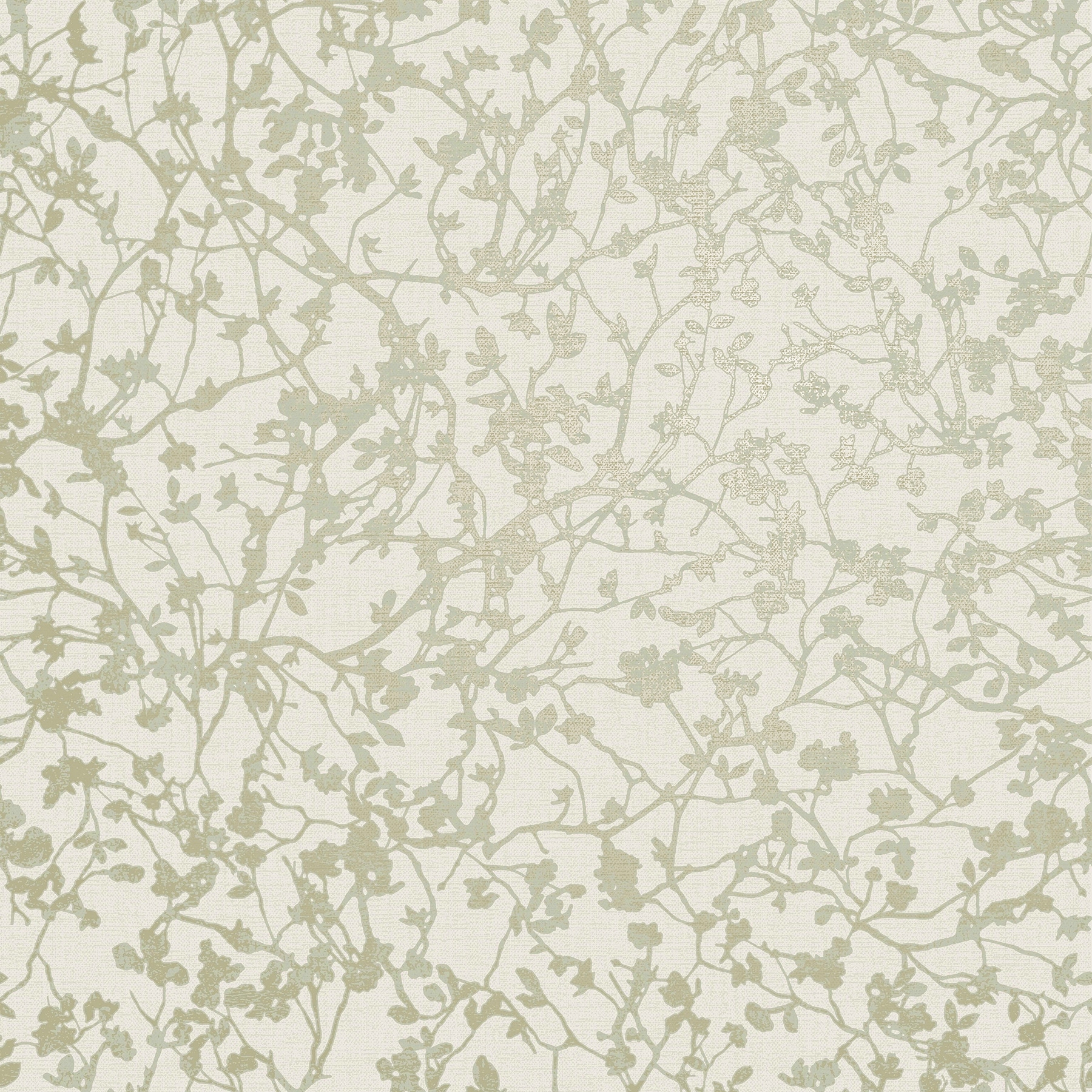 Fine Decor Jaya Moss Organic Sprig Wallpaper - 396 x 20.5