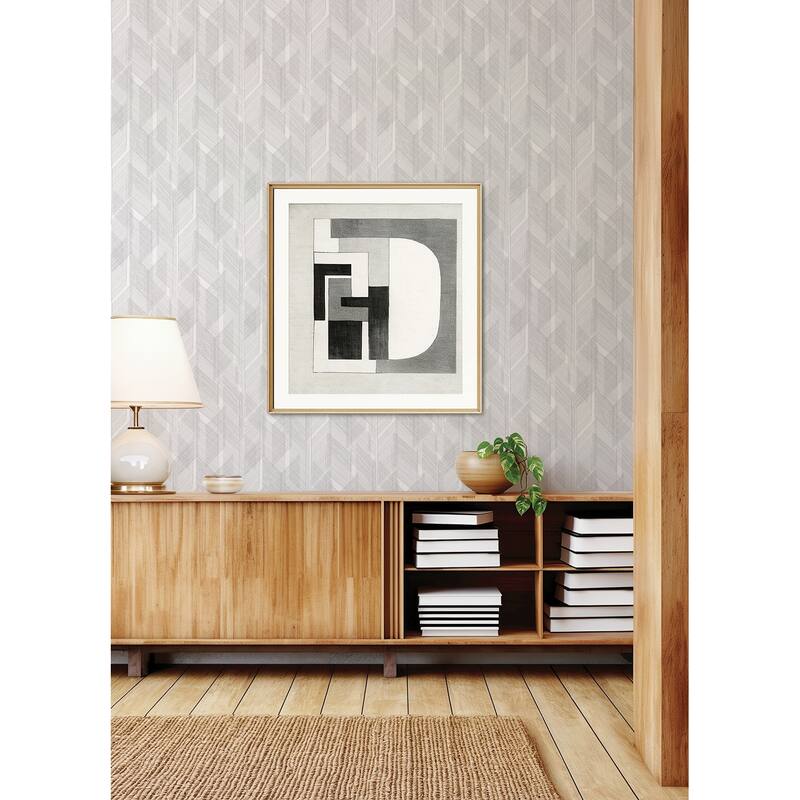 A-Street Prints Bryant Black Crosshatch Wallpaper