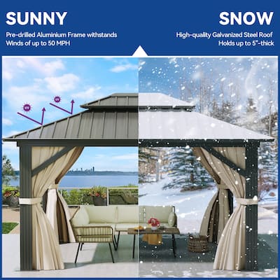 Outdoor Metal Canopy Gazebo