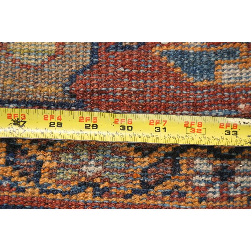 Pre-1900 Vegetable Dye Mahal Persian Area Rug Hand-knotted Wool Carpet - 8'10" x 11'8"