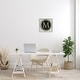 preview thumbnail 24 of 27, Stupell Letter M Initial Vintage Shape Typewriter Key Framed Wall Art - Beige