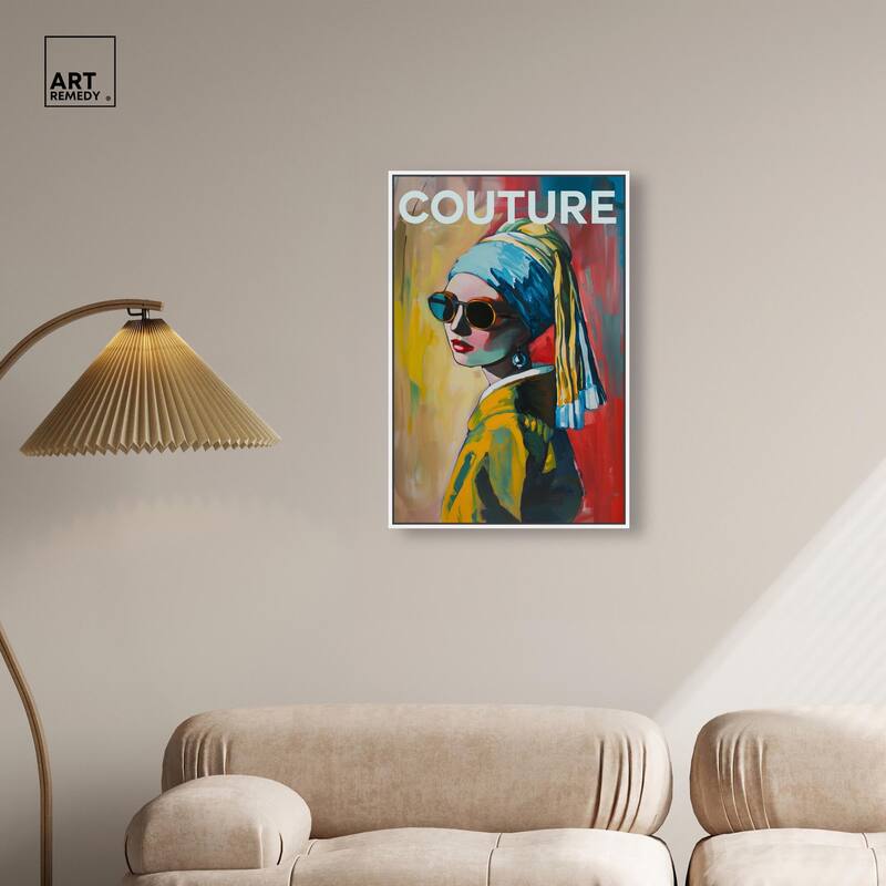 Pearl Earring Cover Canvas by Art Remedy