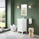 preview thumbnail 79 of 109, OVE Kansas Single Sink Bathroom Vanity, Dove White Engineered Stone Top