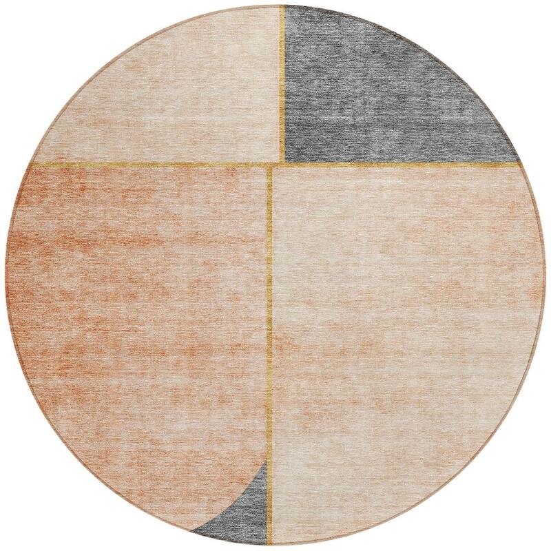 HomeRoots Abstract Transitional Rectangle Outdoor Rug