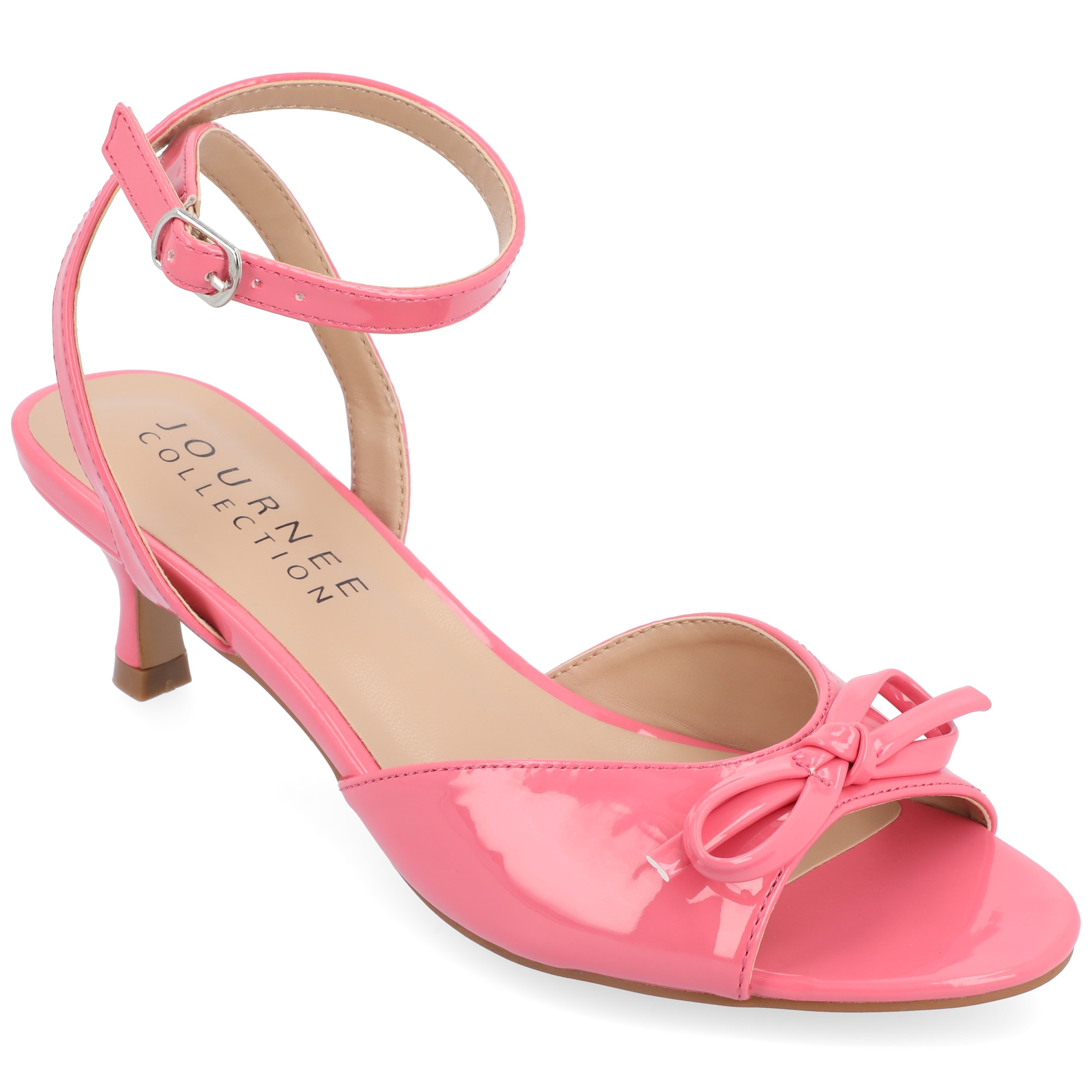 pink dress shoes women's Air-touch Foam Pumps | Lambskin Taro Roll Ballet Heel with Block Heel The Mary Marjorie 1920s Shoes (Blush Pink)
