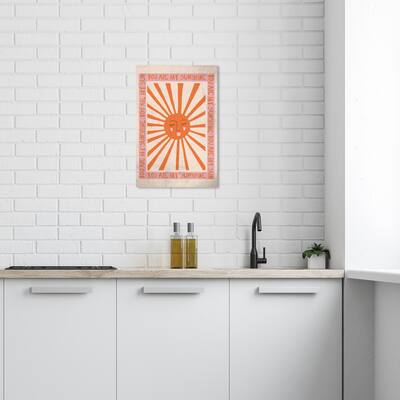 Wynwood Studio Canvas Typography and Quotes My Raylight Sunshine Pink and Light Pink Modern & Contemporary Wall Art Canvas Print