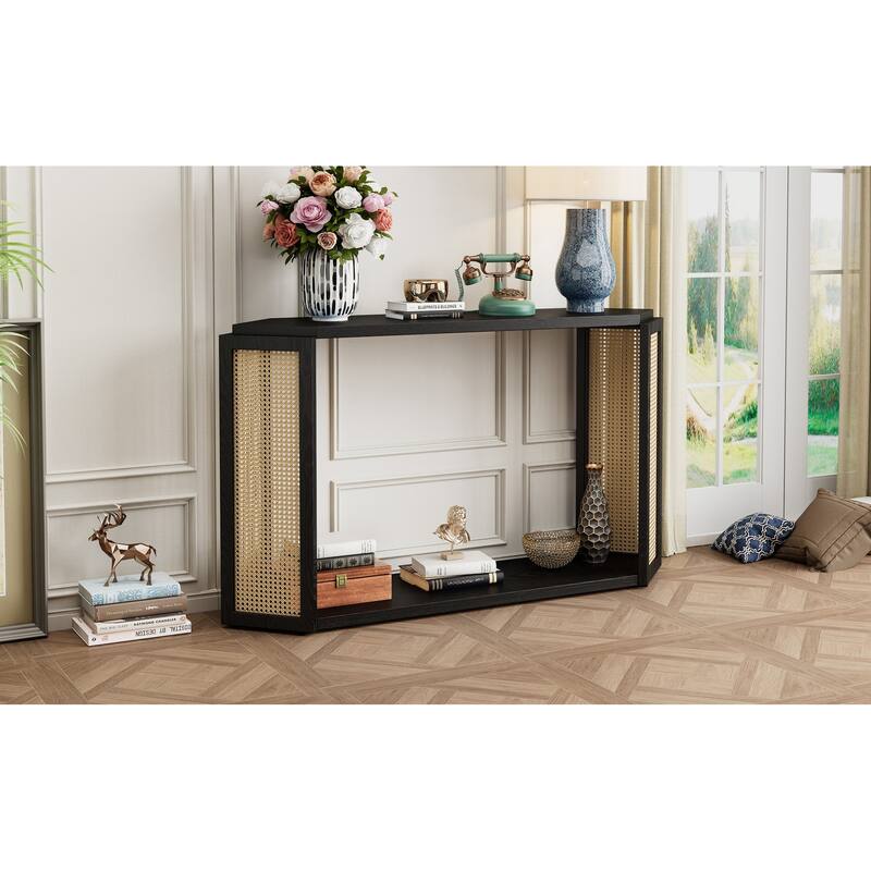 Console Table with Open buttom Shelf