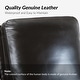 preview thumbnail 41 of 57, Cigar Mid-century Modern Genuine Leather Recliner with Solid Wood Legs and Nailhead Trim Set of 2 by HULALA HOME