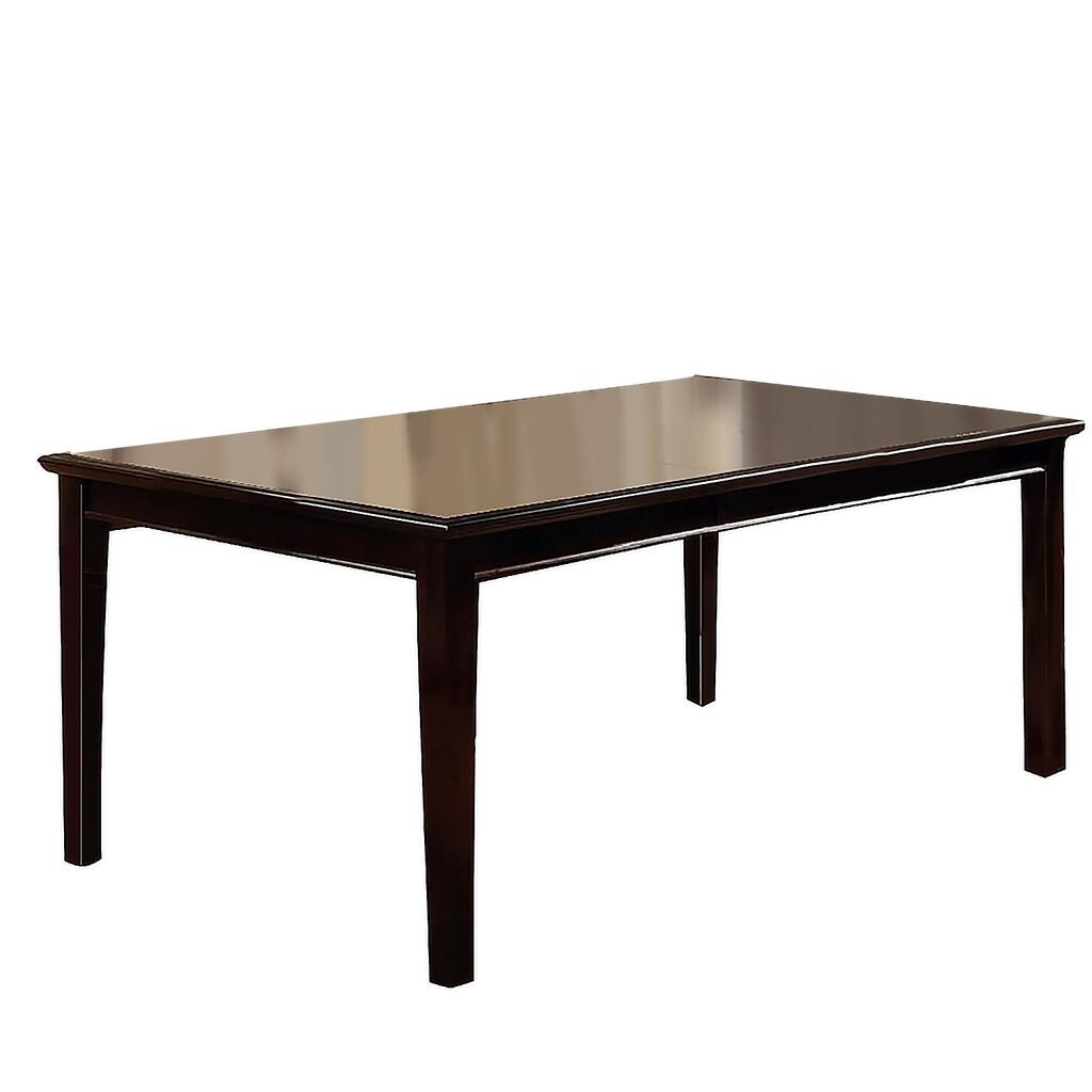 Dining Table With Expandable Leaf in Dark Cherry - Dark Cherry