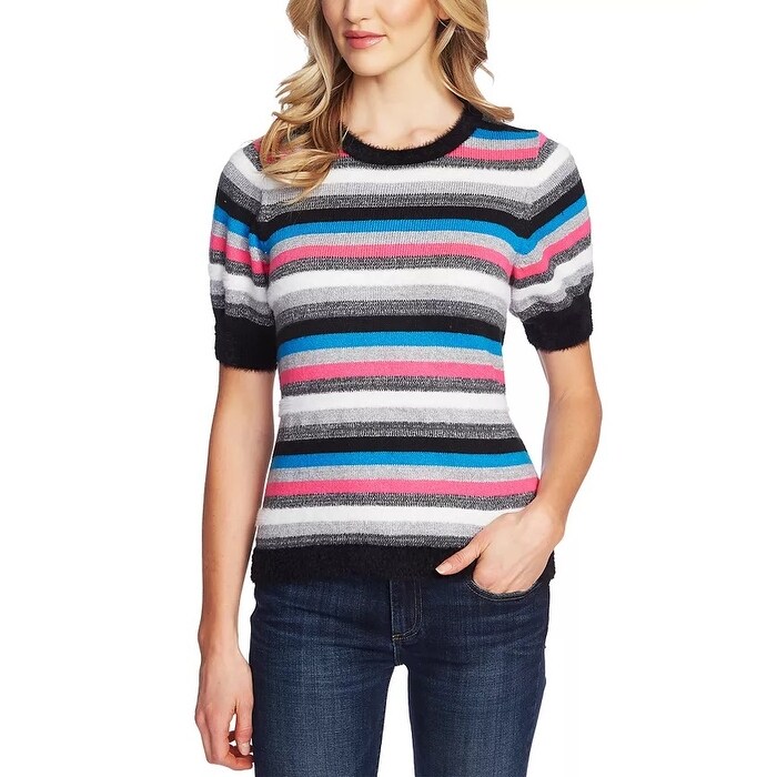 Womens Cable Knit Short Sleeves Jumpers Ladies Classic Knitwear Half Sleeves Sweater Pullover T Shirt Blouse Top Size 10 12 14 16 18