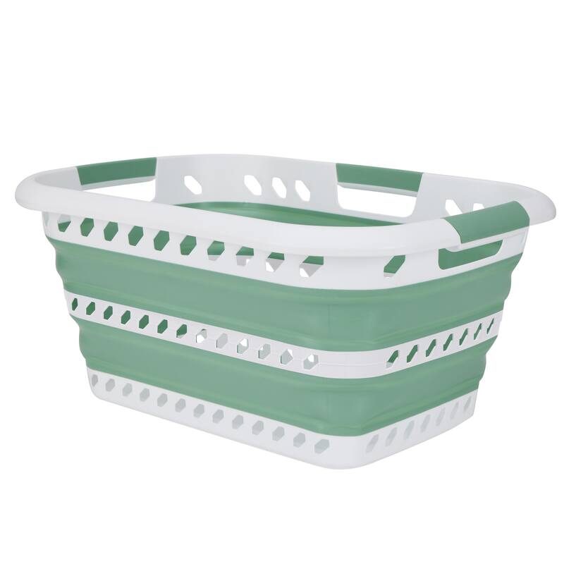 Laundry 360 Collapsible Laundry Basket - Sage