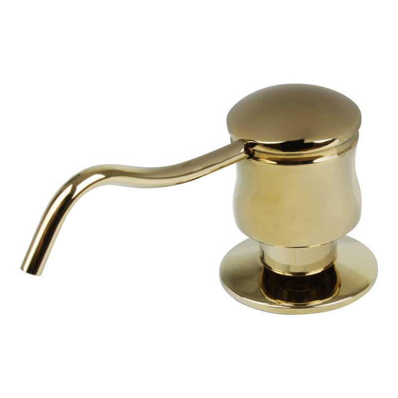 Built in Gold finish Soap Dispenser Refill from Top with 17 OZ Bottle - 3 Years Warranty