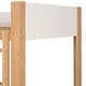 preview thumbnail 6 of 8, Furniture of America Oryas White and Natural Solid Wood Twin over Twin Low Profile Bunk Bed
