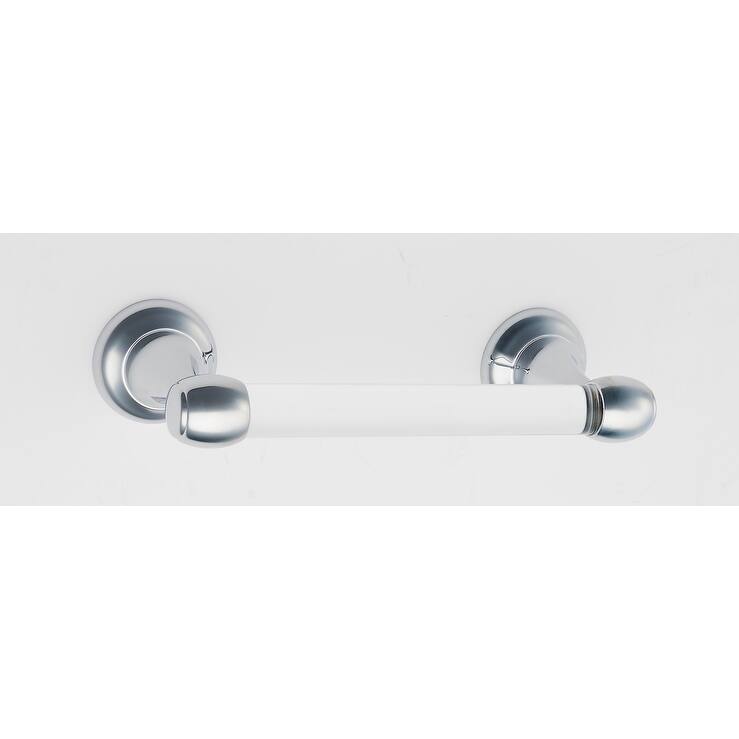 Alno Royale Modern Acrylic 6-1/4" Wide Double Post Toilet Paper Holder - Polished Chrome