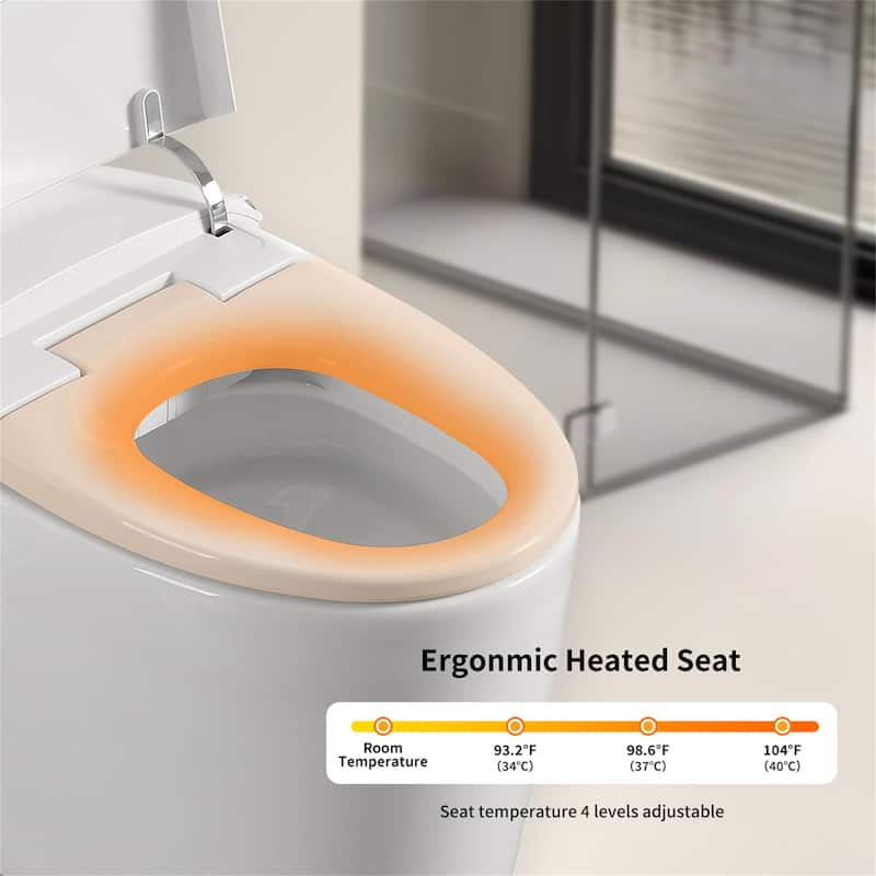 Tankless Smart Toilet with Auto Open/Close Lid