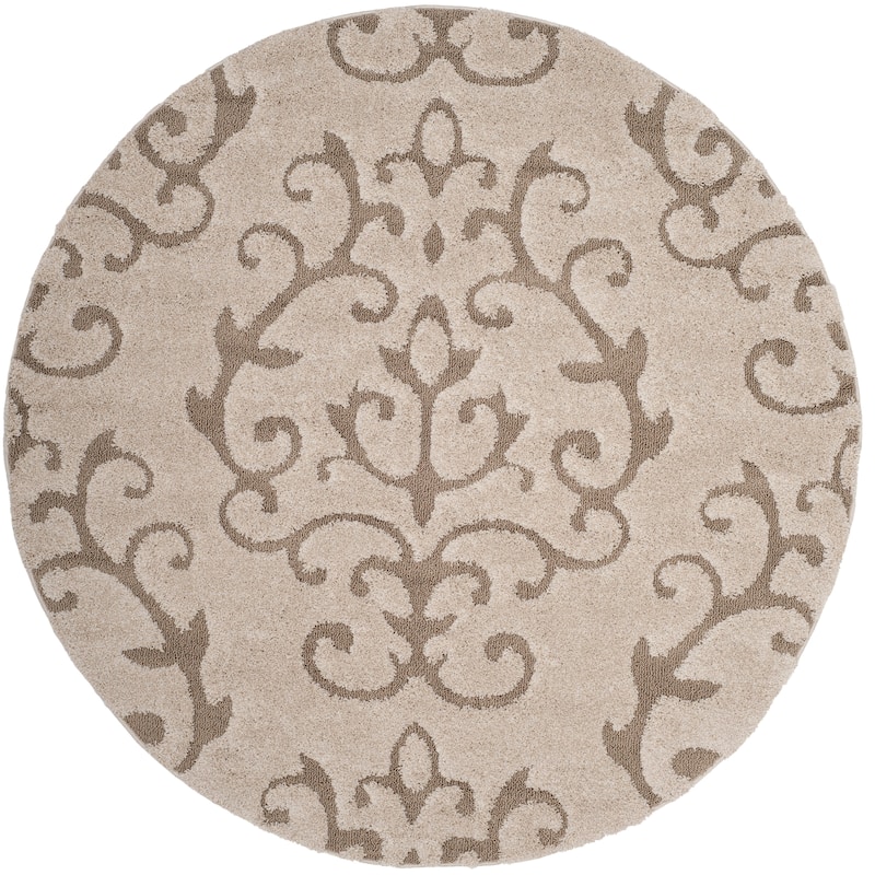 SAFAVIEH Florida Shag Valdemara Scroll Area 1.2-inch Thick Rug