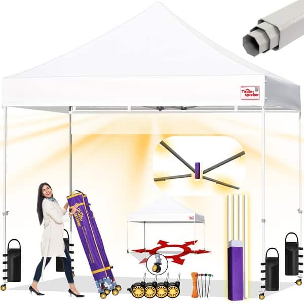 dimension image slide 31 of 34, Tradesparker ez Pop-Up Canopy Tent Commercial Instant Shade