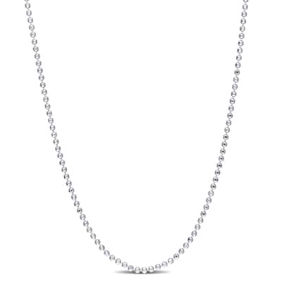 Miadora Sterling Silver Ball Chain Necklace