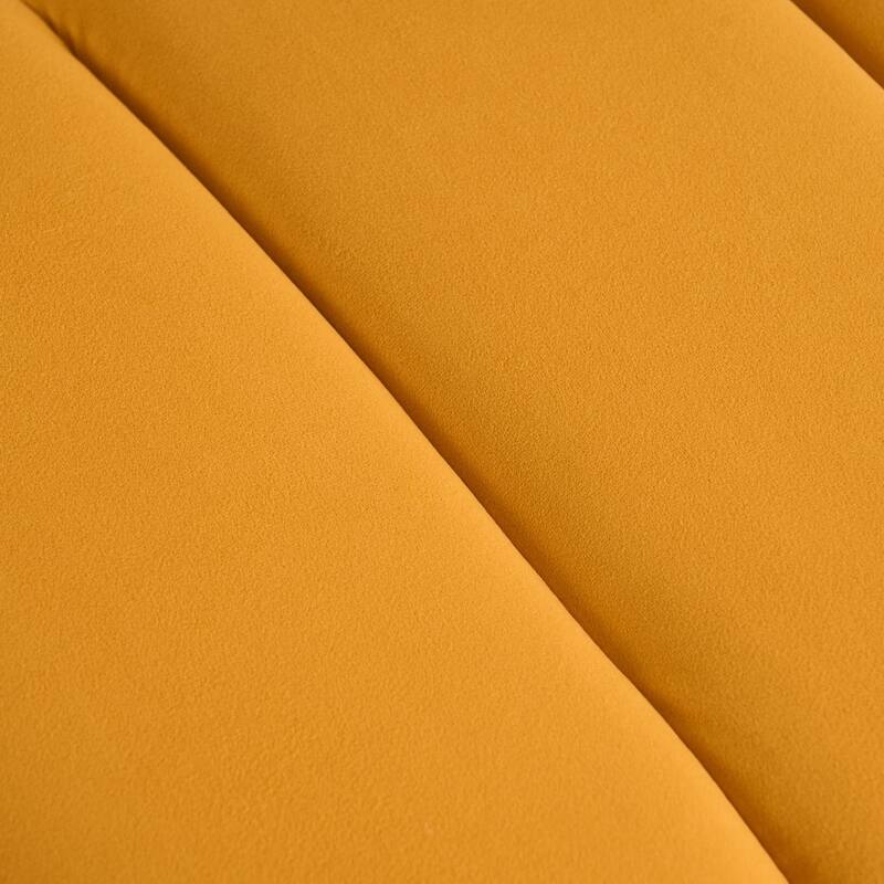 Upholstered Bedroom Bench Tufted Entryway Bench Modern End of Bed Bench Dining Bench with Gold/Black Metal Legs for Window
