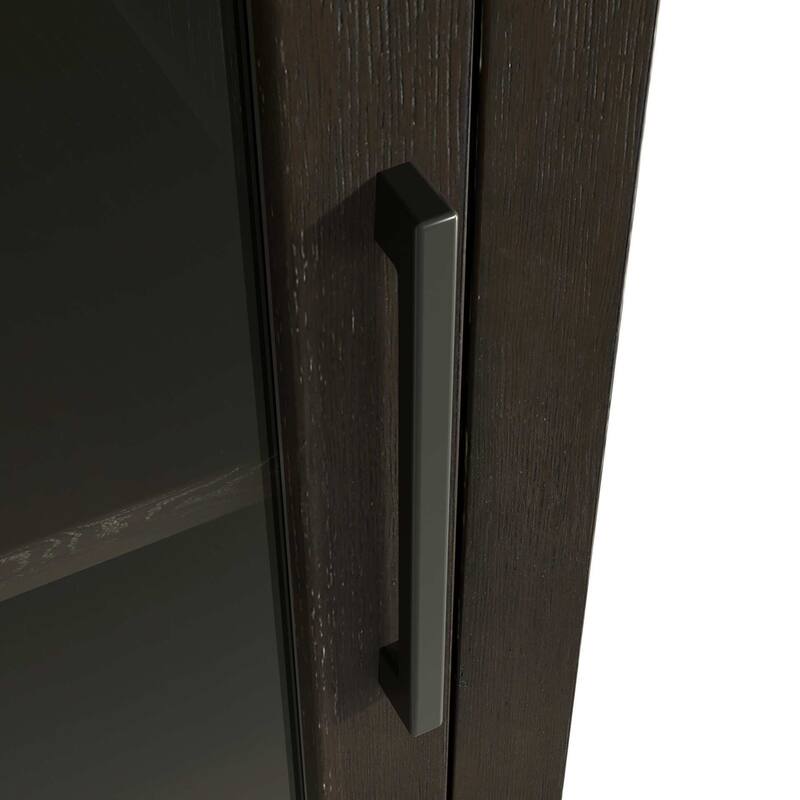 Kensington 16-28 Inch Bath Storage Glass Cabinet