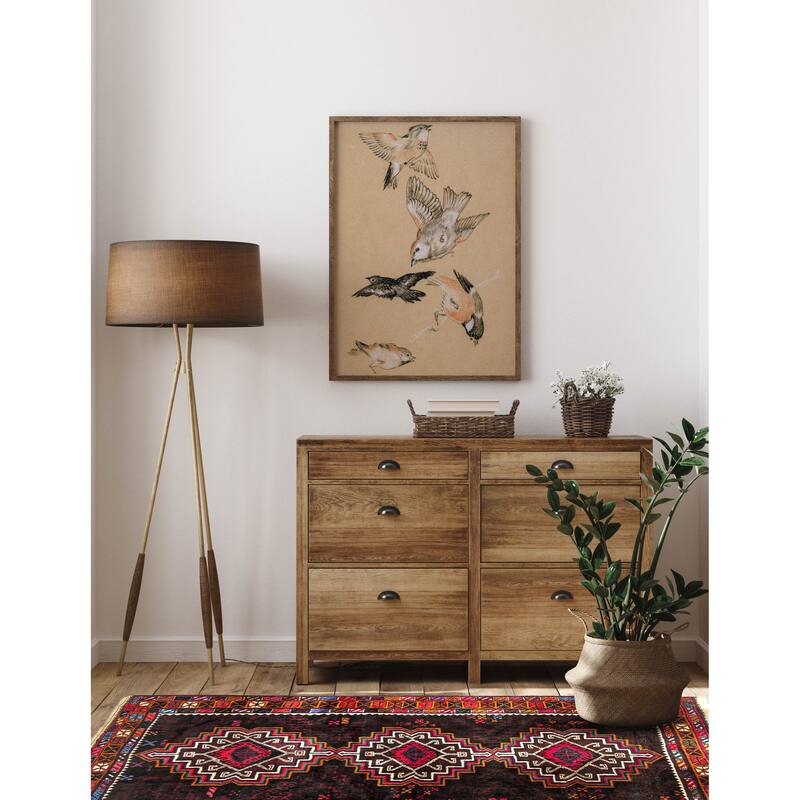 ECARPETGALLERY Hand-knotted Teimani Navy Wool Rug - 3'7 x 6'0