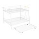 preview thumbnail 22 of 25, Full XL Over Queen Metal Bunk Bed with Trundle, Sturdy Iron Frame