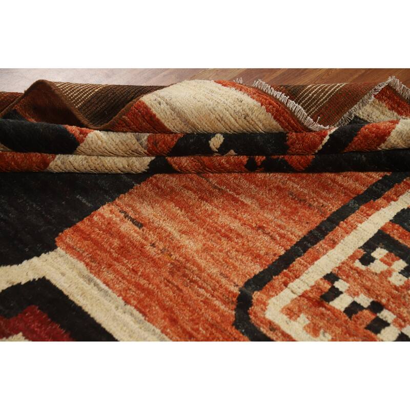 Moroccan Oriental Area Rug Handmade Bedroom Wool Carpet - 8'6" x 9'11"