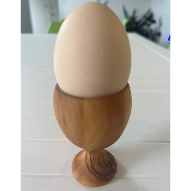 Egg Cup 7 cm Olive Wood Natural