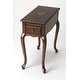 preview thumbnail 1 of 3, Croydon One Drawer with Pullout Side Table Cherry Brown