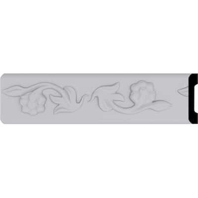 2 1/8"H x 5/8"P x 94 1/2"L Kent Running Flower Panel Moulding
