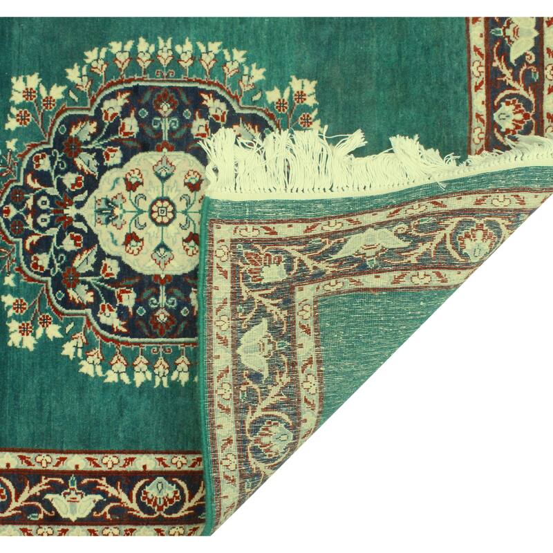 Pak-Persian Ed Green/Ivory Runner - 2'8" x 9'11"