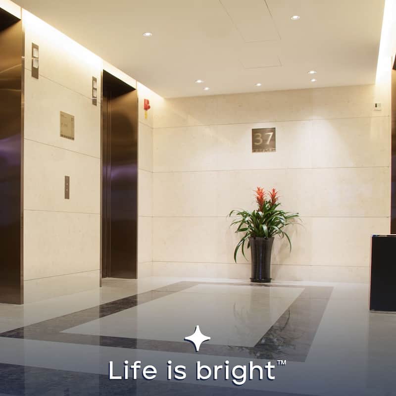 LUXRITE 4 Inch Commercial LED Recessed Light J-Box 5CCT 12/16/20W Dimmable 0-10V 1200/1600/2000LM 120-277V 6 Pack
