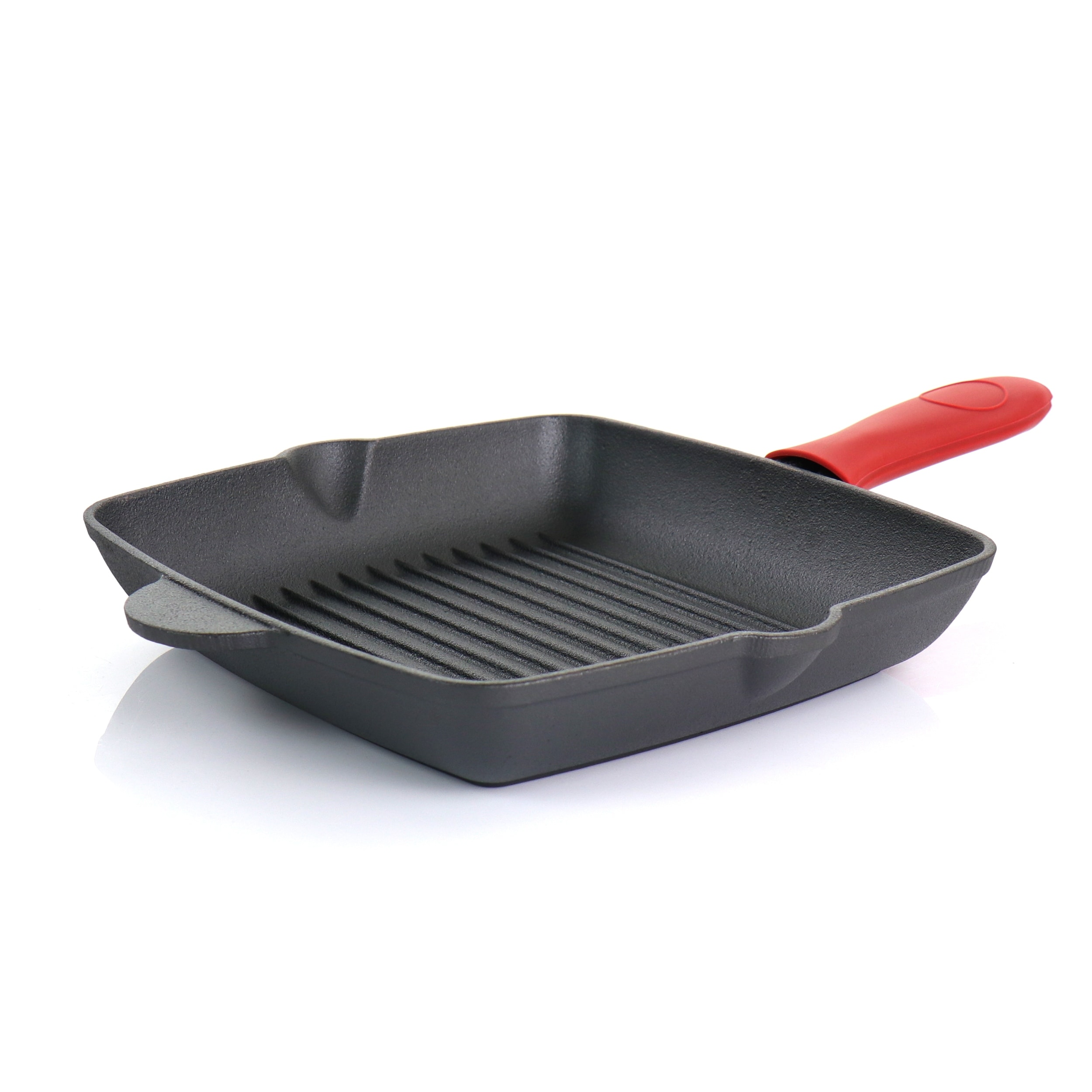 MegaChef Pre-Seasoned 4 Piece Cast Iron Set with Silicone Handles - On Sale  - Bed Bath & Beyond - 32020773