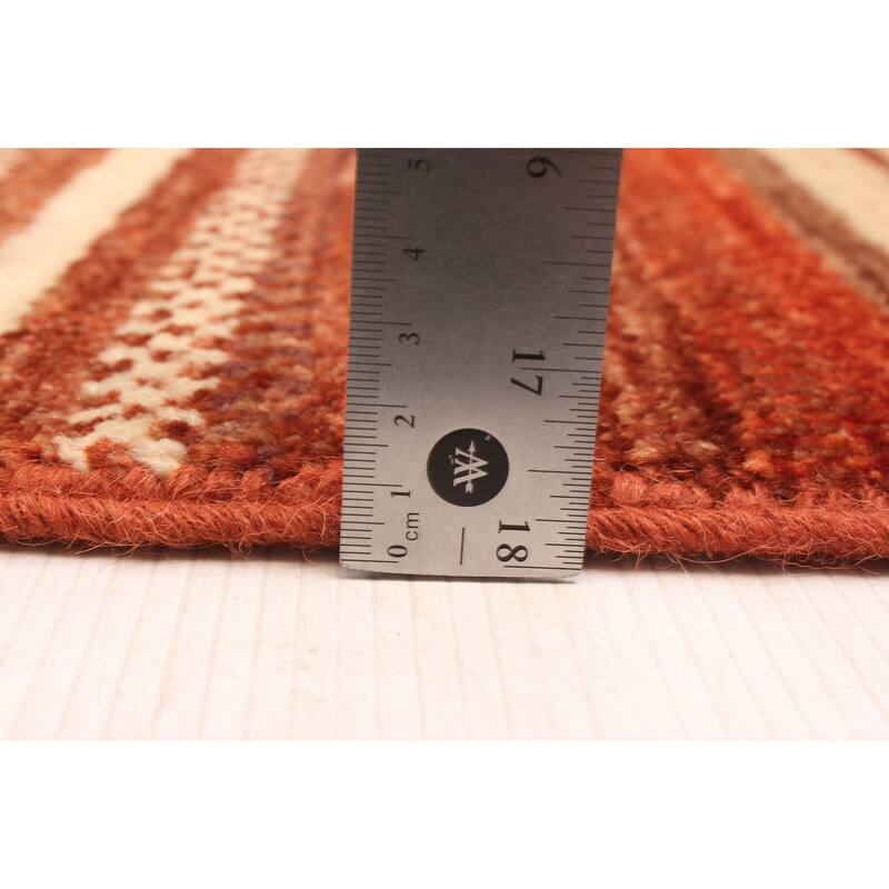 ECARPETGALLERY Hand-knotted Peshawar Ziegler Dark Copper Wool Rug - 5'7 x 8'0