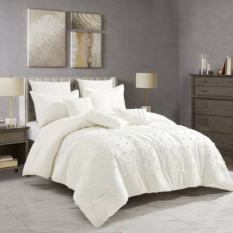Wellco 7 Piece All Season Soft Polyester Bedding Comforter Set