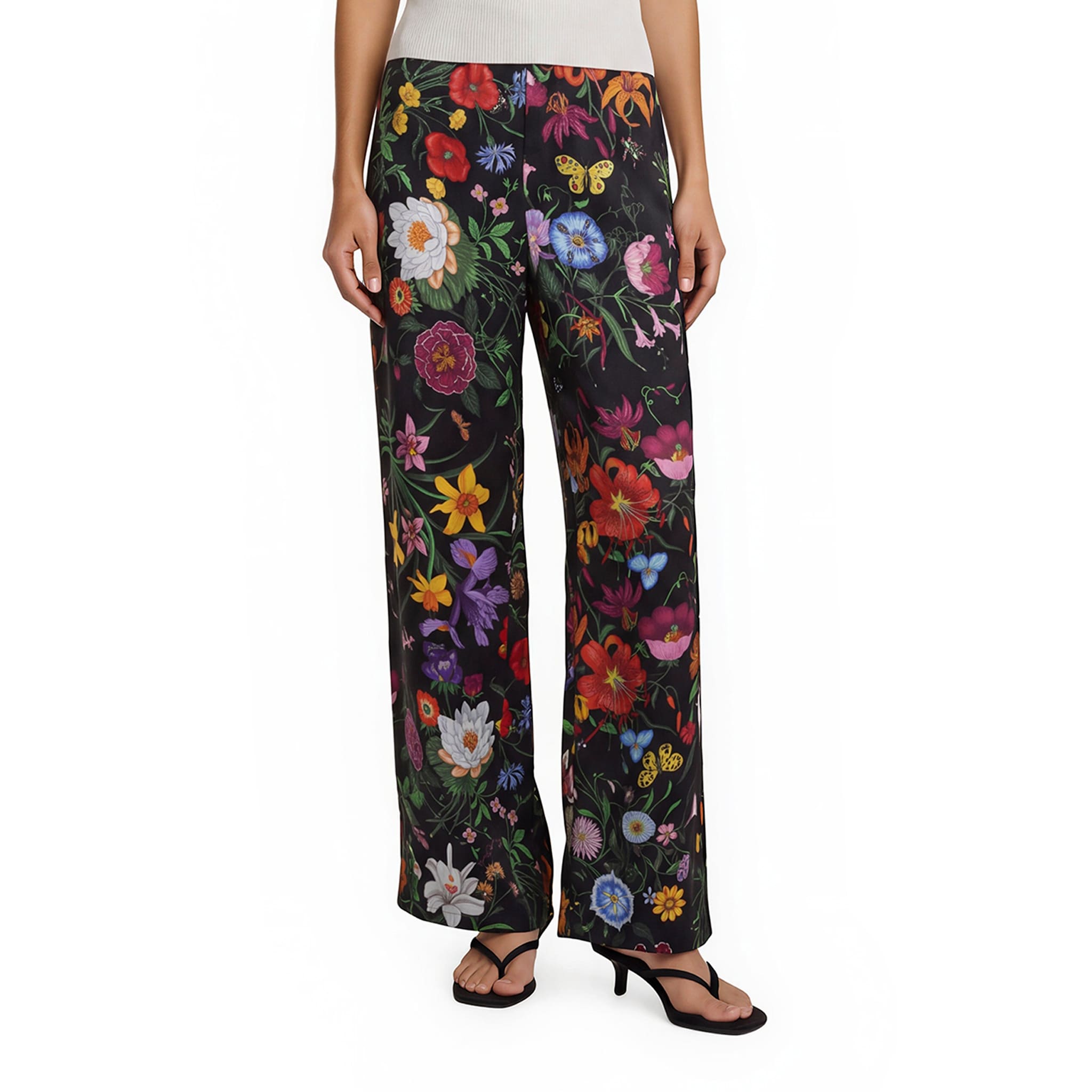 Gucci Printed Silk Twill Pants