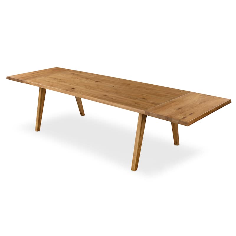 Poly and Bark Kent Solid Oak Wood Dining Table