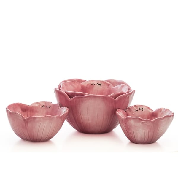 10 Strawberry Street Floral Measuring cups - Peony