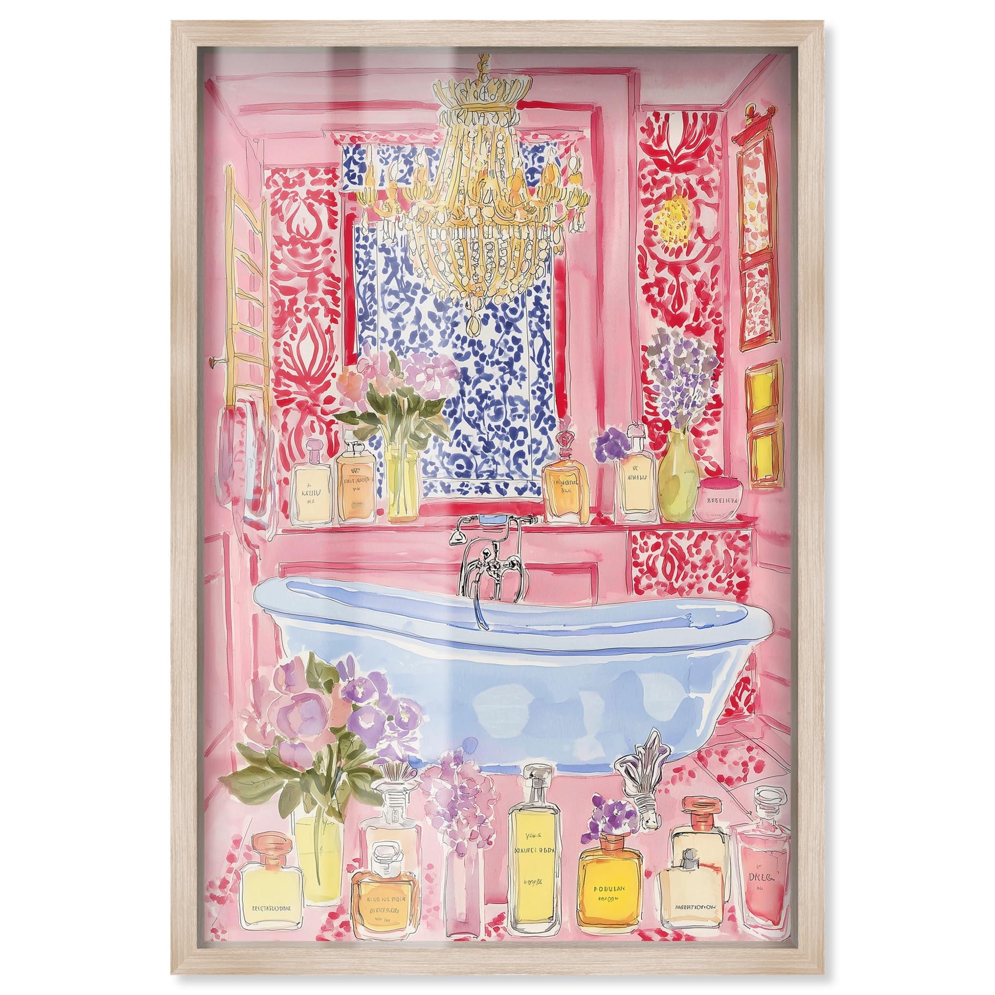 Bath Time III Bathroom Shadowbox Print by Art Remedy
