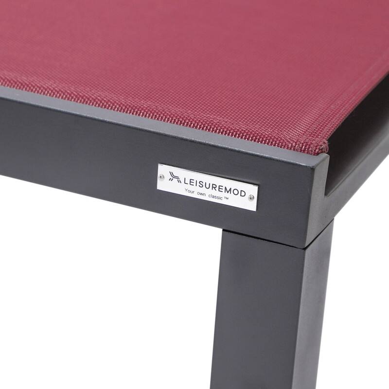 Marlin (Set of 2) Modern All-Weather Patio Chaise Lounge Chair with Powder-Coated Aluminum and 4-Position Adjustable Recliner