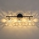 preview thumbnail 33 of 32, Mosaic Crystal Cube Shade Linear Bathroom Vanity Light