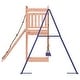 preview thumbnail 6 of 17, vidaXL Swing Set Outdoor Backyard Wooden Playground Equipment for Kids Age 3-8