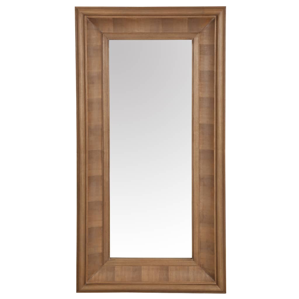 SAFAVIEH Couture Kaya 63.4-inch Large Vertical Rectangle Wood Mirror - 32.3"W x 3.1"D x 63.4"H