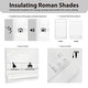 preview thumbnail 4 of 4, 72-inch White Insulating Cordless Roman Shade