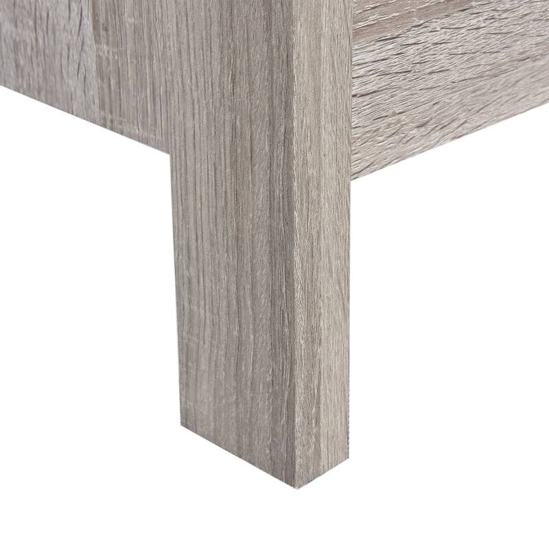 Modern Nightstand with 2 Drawers and Metal Handles by Christopher Knight Home