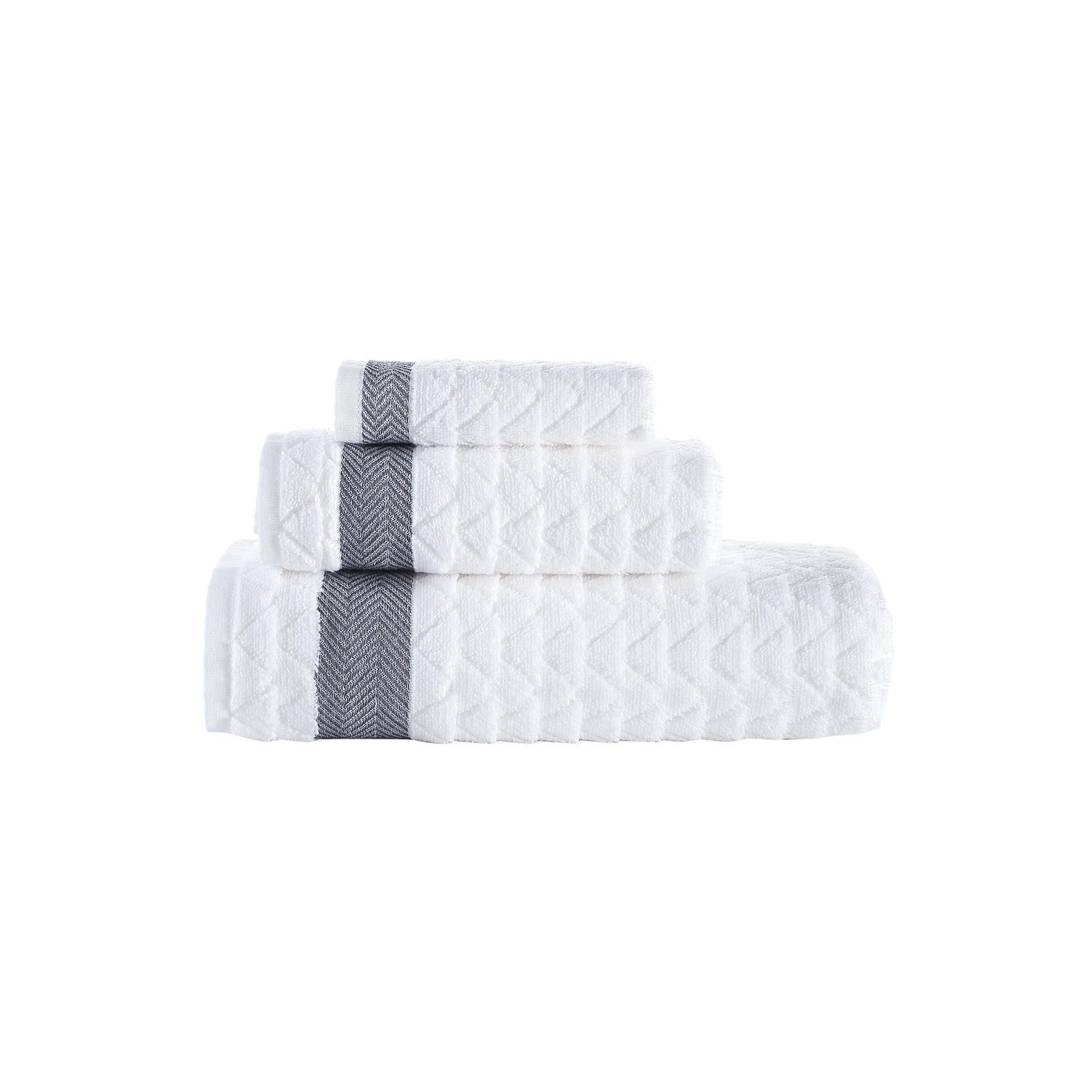 Brooks Brothers Herringbone 3 pcs Towel Set