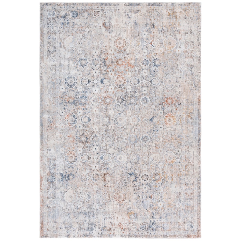 SAFAVIEH Scarlett Tomoe Transitional Rug - 5'3" x 7'6" - Beige/Blue Ivory